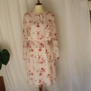 Lauren Ralph Lauren sz S floral keyhole dr…